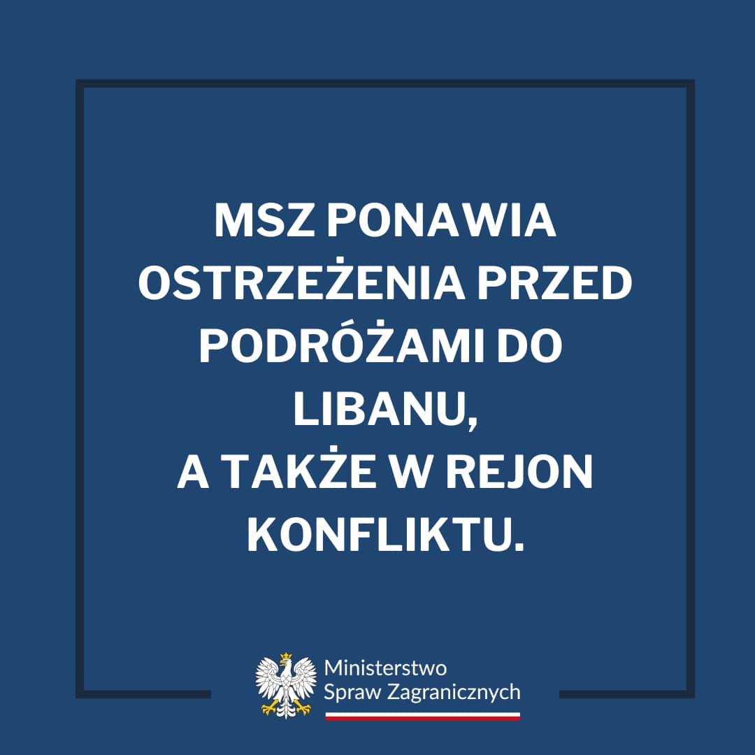 MSZ ponawia ostrzeżenia!