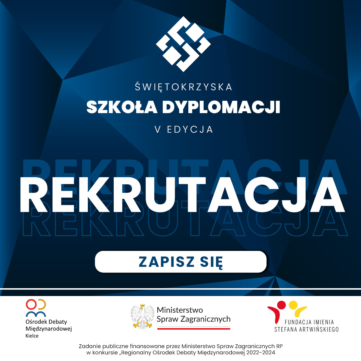 Rusza rekrutacja do V. edycji Świętokrzyskiej Szkoły Dyplomacji